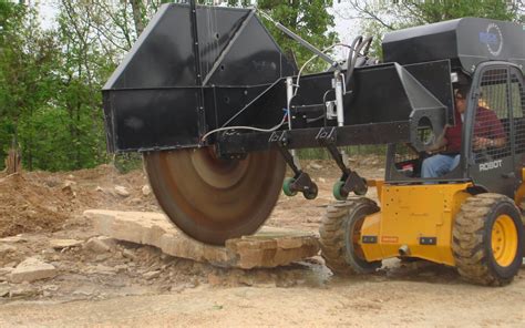 skid steer attachments concrete saw